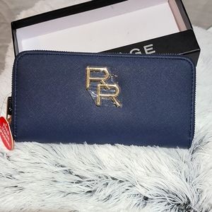 Rampage Wallet women blue logo  8x5in New........c4